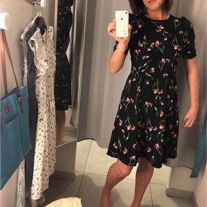 H&M black floral dress.